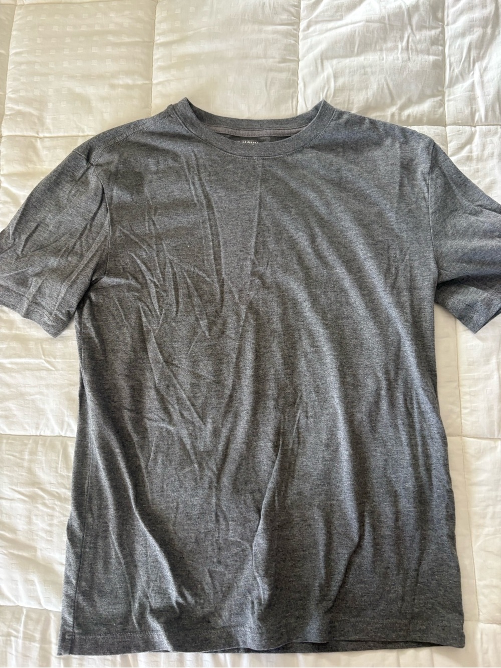 Boys Crew Neck T-Shirt in Charcoal Gray